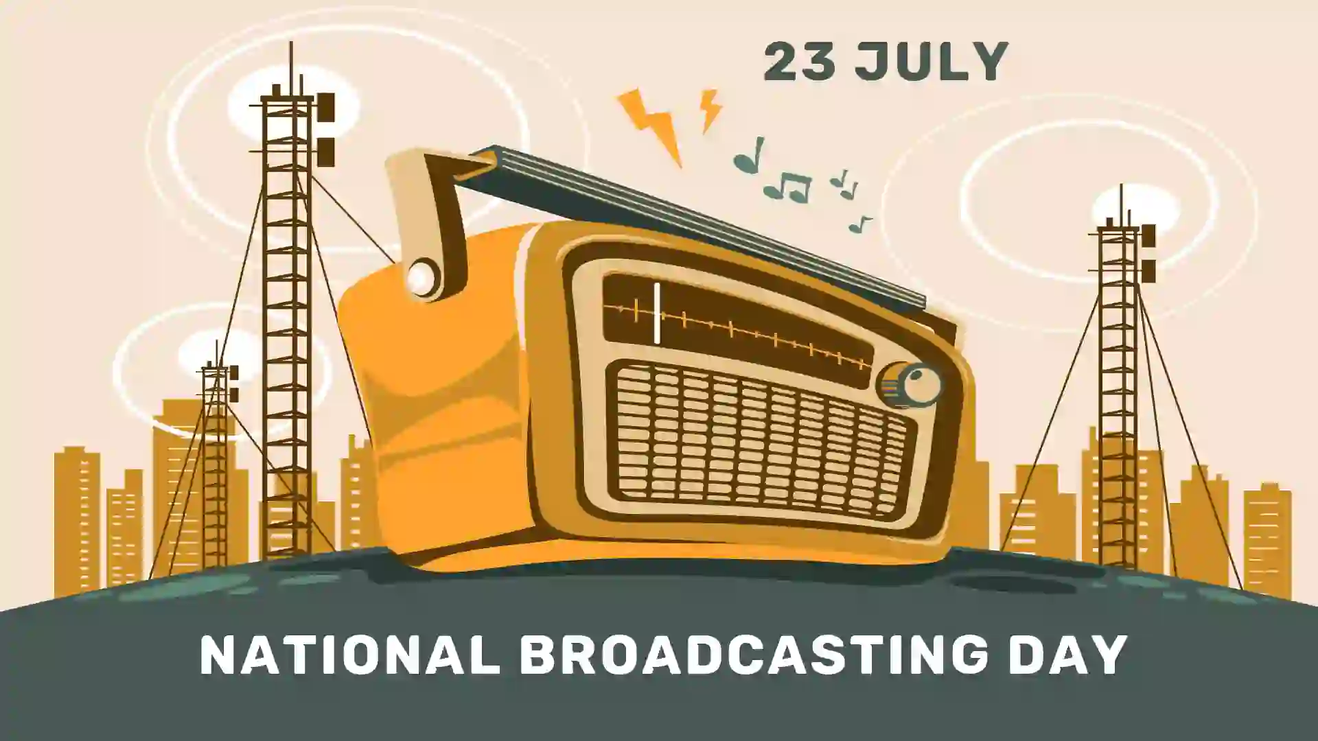National Broadcasting Day This Post Design By The Revolution Deshbhakt Hindustani